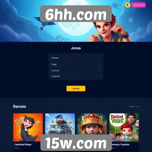 Análise da interface do usuário do site 6hh.com